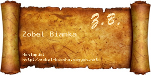 Zobel Bianka névjegykártya